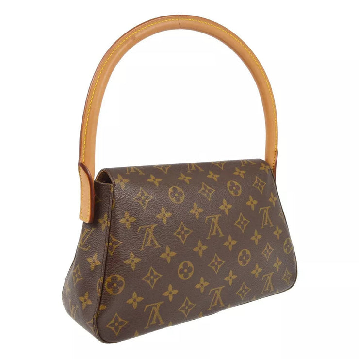 Louis Vuitton MINI LOOPING HANDBAG PURSE MONOGRAM CANVAS M51147 MI0021 29396