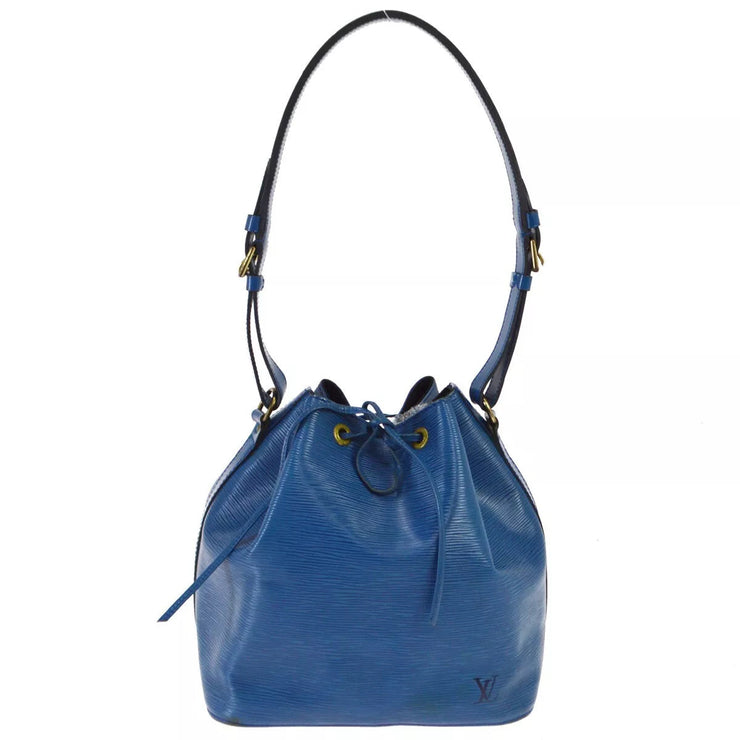 Louis Vuitton EPI PETITE NOE SHOULDER BAG BLUE M40675 A20963 XX11367