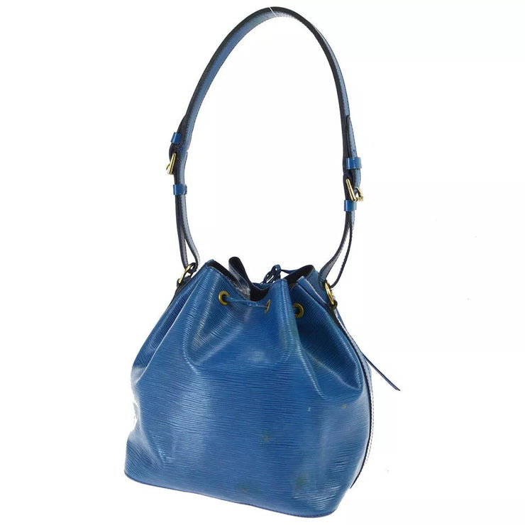 Louis Vuitton EPI PETITE NOE SHOULDER BAG BLUE M40675 A20963 XX11367