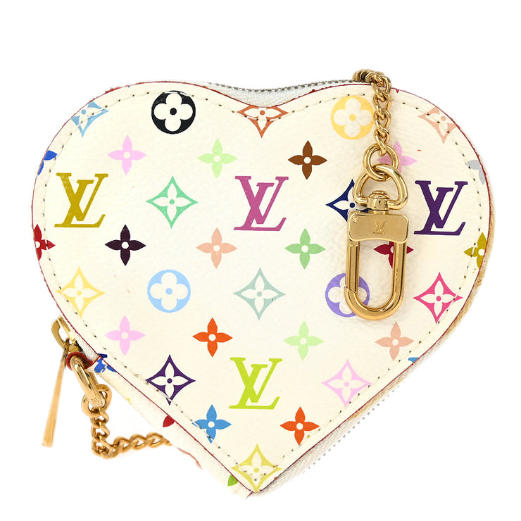 Louis Vuitton Multicolor Porte Monnaie Coeur Coin Wallet M60040 TH0057 XX19183