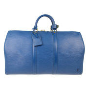 Louis Vuitton Blue Epi Keepall 50 Travel Handbag M42965 SP0927 124168