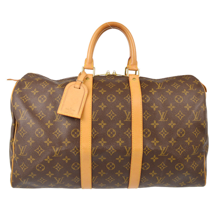 Louis Vuitton Monogram Keepall 45 Travel Duffle Handbag M41428 FL1001 XX21121