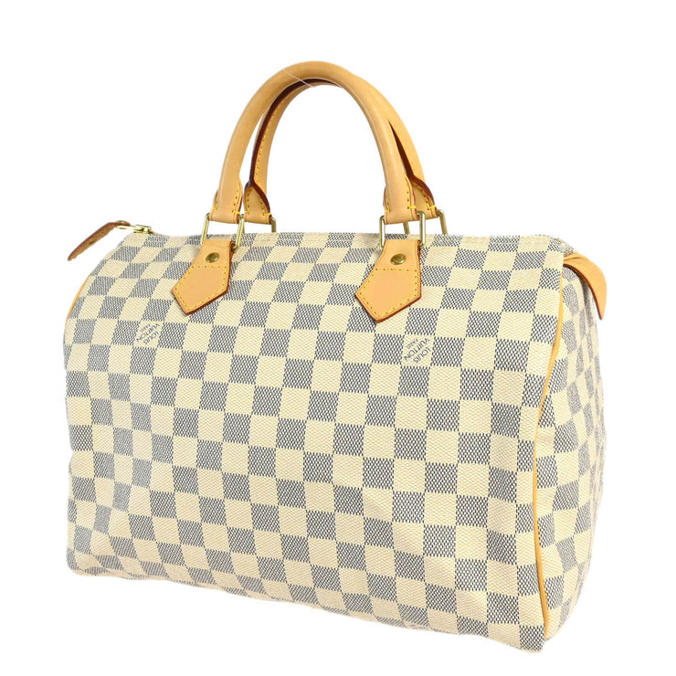 Louis Vuitton Damier Azur Speedy 30 Handbag N41533 DU1037 XX21223