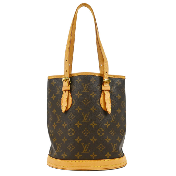 Louis Vuitton Monogram Bucket PM Tote Bag M42238 FL0075 XX28612