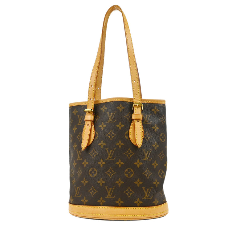 Louis Vuitton Monogram Bucket PM Tote Bag M42238 FL0075 XX28612