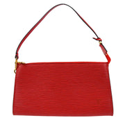 Louis Vuitton Red Epi Pochette Accessoires Pouch Handbag M52947 AR0031 XX29447