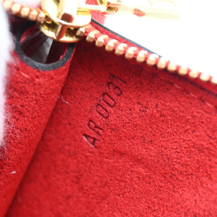 Louis Vuitton Red Epi Pochette Accessoires Pouch Handbag M52947 AR0031 XX29447