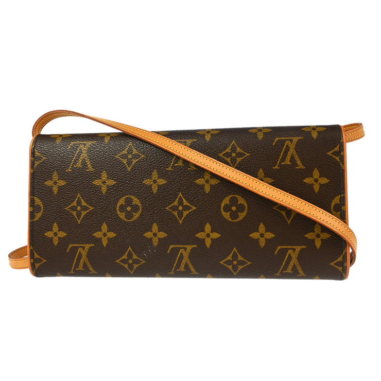 Louis Vuitton Monogram Pochette Twin GM Crossbody Bag M51852 FL0093 XX30649