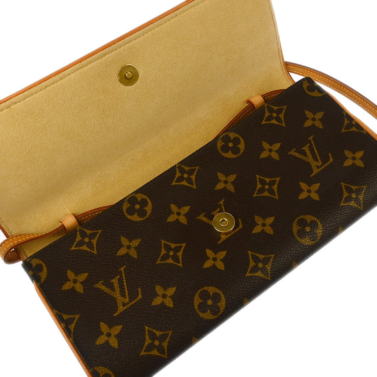 Louis Vuitton Monogram Pochette Twin GM Crossbody Bag M51852 FL0093 XX30649