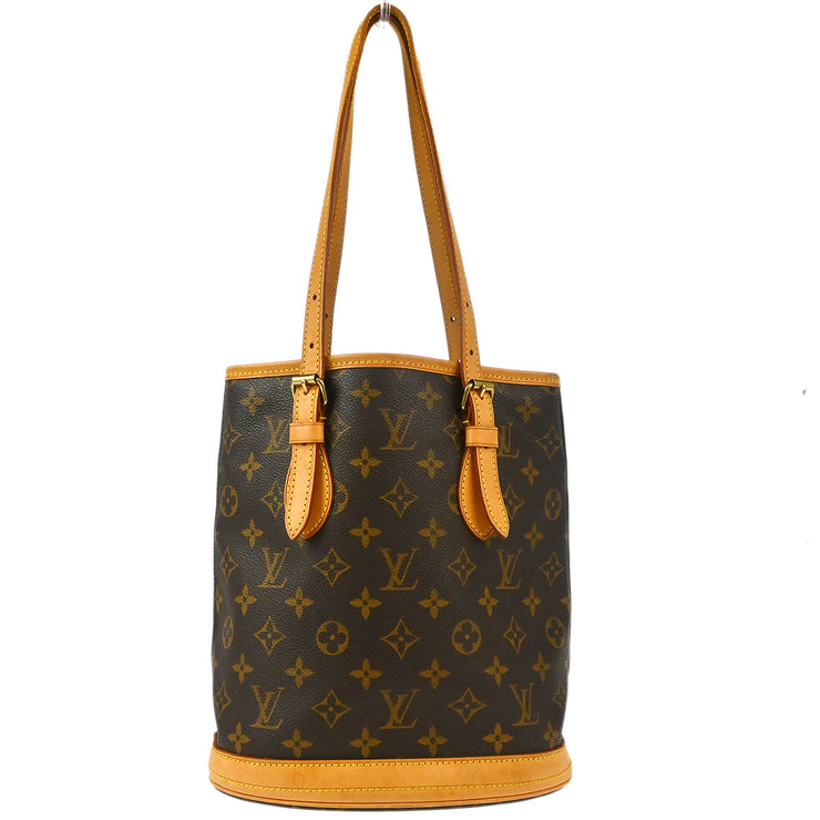 Louis Vuitton Monogram Bucket PM Tote Bag M42238 FL1003 XX30734