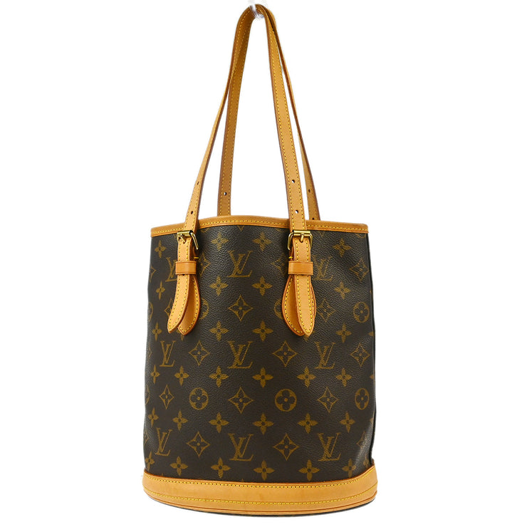 Louis Vuitton Monogram Bucket PM Tote Bag M42238 FL1003 XX30734