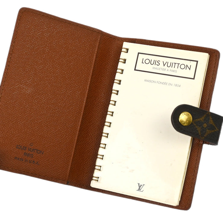 Louis Vuitton Monogram Agenda Mini Note Book Cover M56273 SD0020 XX31091