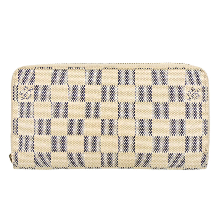 Louis Vuitton Damier Azur Zippy Wallet N60019 VI4097 XX31220