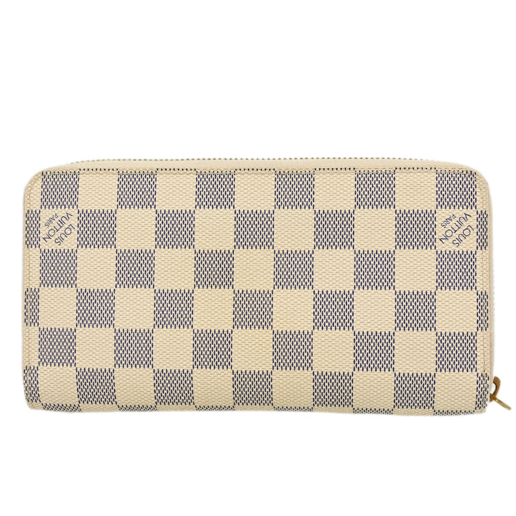 Louis Vuitton Damier Azur Zippy Wallet N60019 VI4097 XX31220