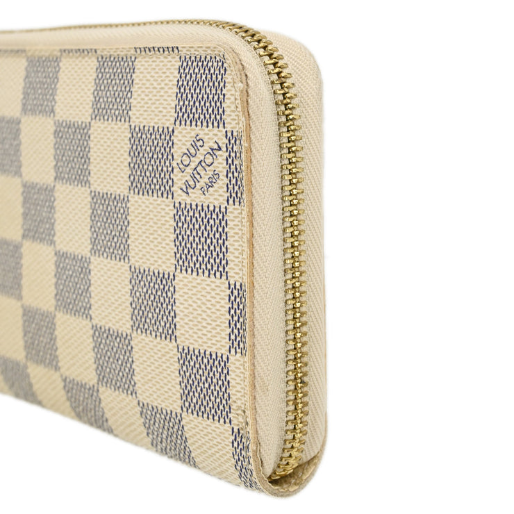 Louis Vuitton Damier Azur Zippy Wallet N60019 VI4097 XX31220