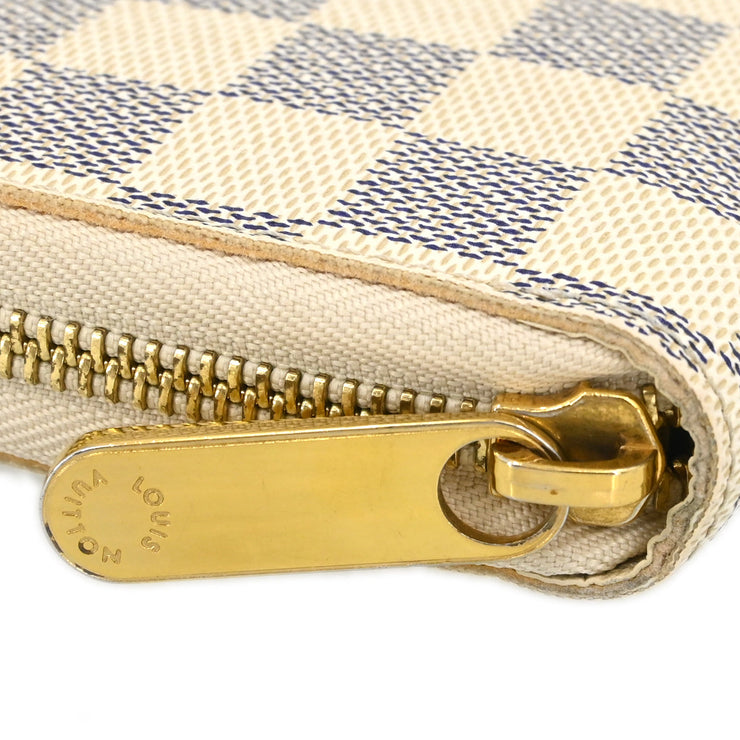 Louis Vuitton Damier Azur Zippy Wallet N60019 VI4097 XX31220