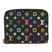 Louis Vuitton Black Multicolor Zippy Coin Purse Wallet M93740 TS2190 XX31420