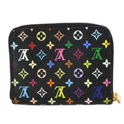 Louis Vuitton Black Multicolor Zippy Coin Purse Wallet M93740 TS2190 XX31420