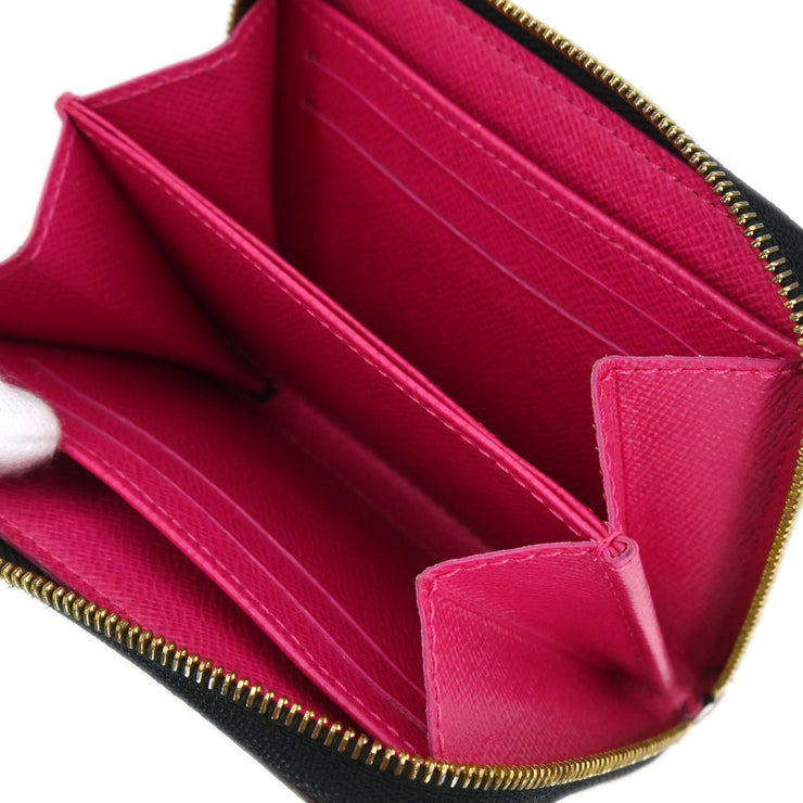 Louis Vuitton Black Multicolor Zippy Coin Purse Wallet M93740 TS2190 XX31420