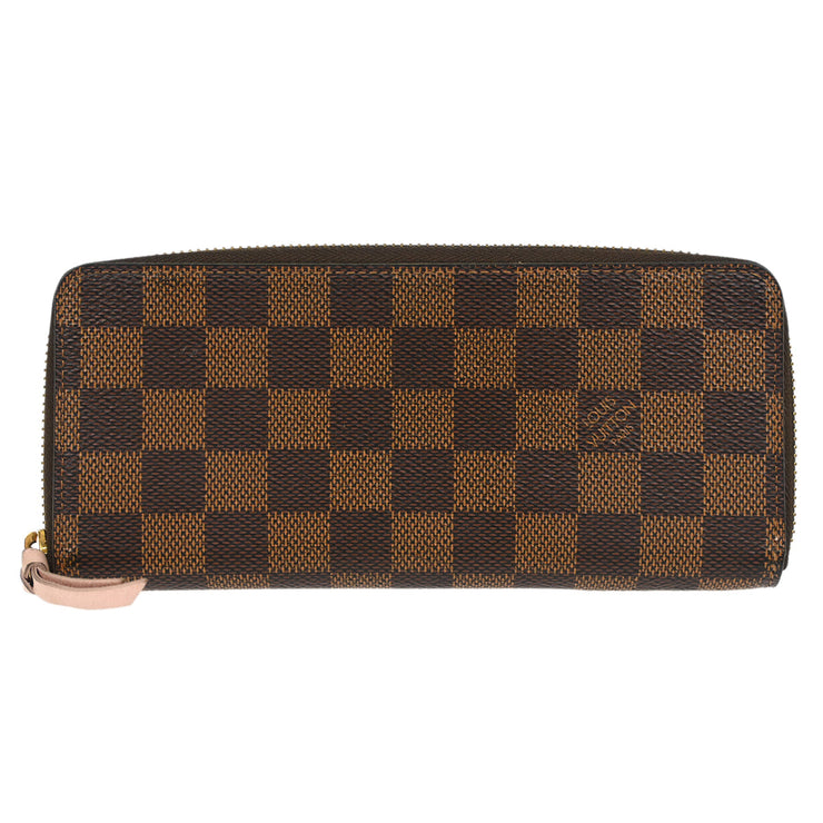 Louis Vuitton Damier Portefeuille Clemence Zippy Wallet N41626 CA3108 XX31598
