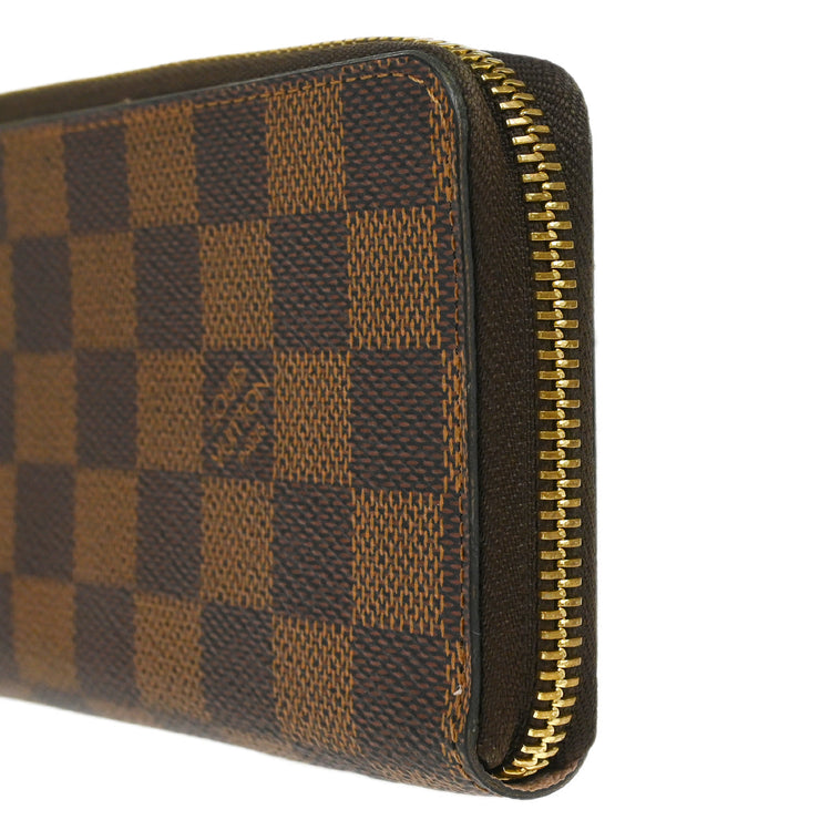 Louis Vuitton Damier Portefeuille Clemence Zippy Wallet N41626 CA3108 XX31598