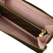 Louis Vuitton Damier Portefeuille Clemence Zippy Wallet N41626 CA3108 XX31598