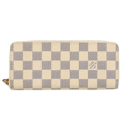 Louis Vuitton Azur Portefeuille Clemence Zippy Wallet N61210 GI2186 XX31709