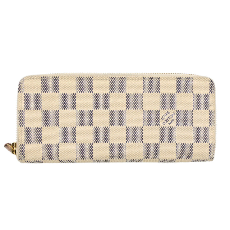 Louis Vuitton Azur Portefeuille Clemence Zippy Wallet N61210 GI2186 XX31709