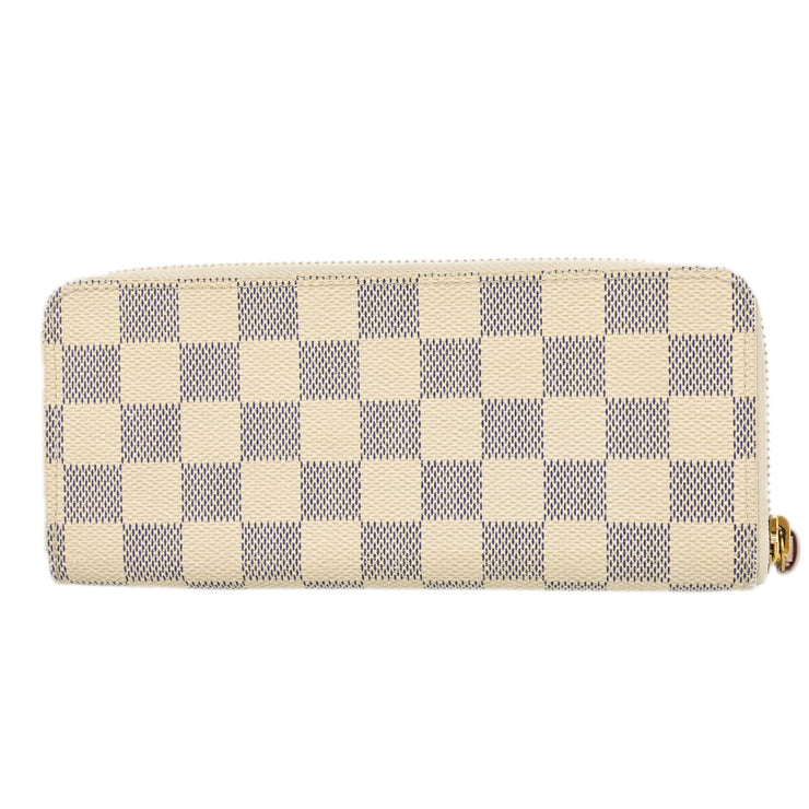 Louis Vuitton Azur Portefeuille Clemence Zippy Wallet N61210 GI2186 XX31709