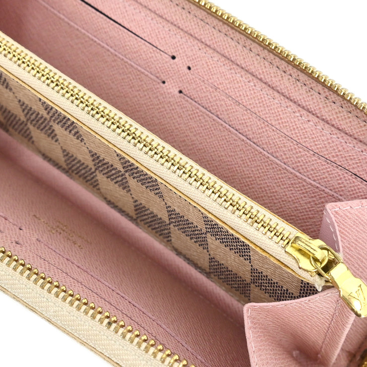 Louis Vuitton Azur Portefeuille Clemence Zippy Wallet N61210 GI2186 XX31709