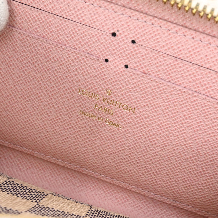 Louis Vuitton Azur Portefeuille Clemence Zippy Wallet N61210 GI2186 XX31709