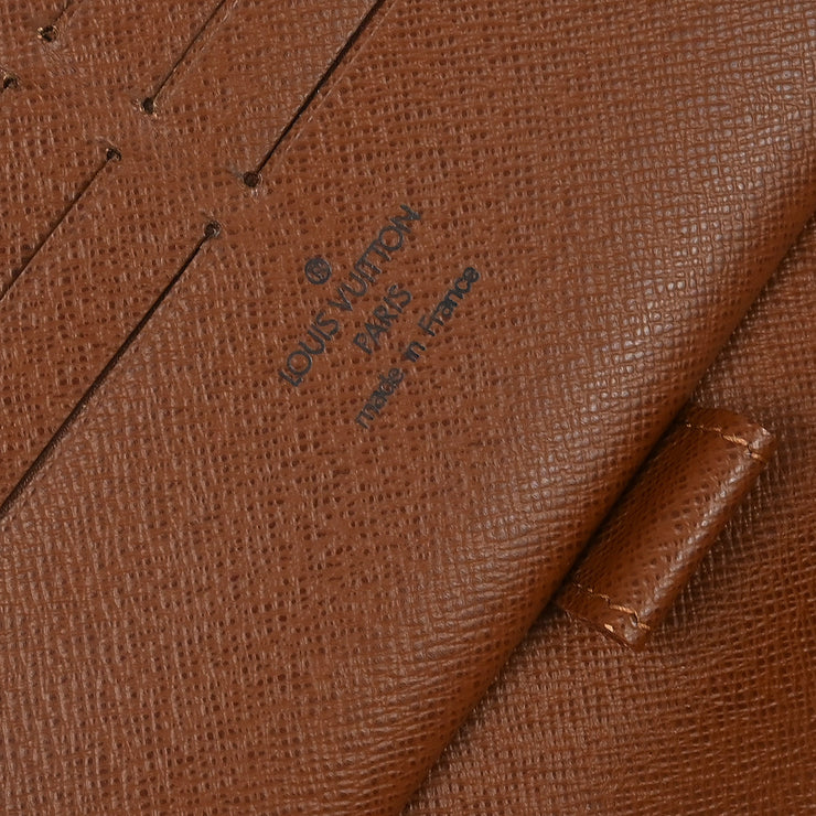 Louis Vuitton Monogram Organizer Zippy Wallet M60002 VI0056 XX31720