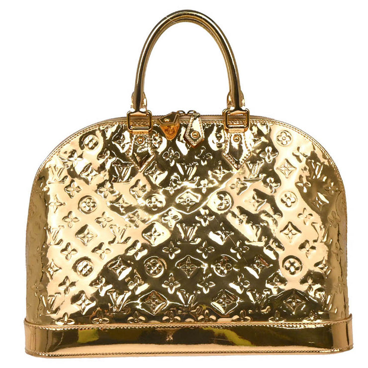 Louis Vuitton Gold Monogram Miroir Alma GM Handbag M95274 MI3098 194195