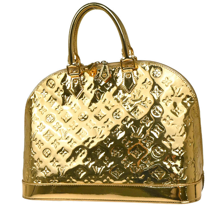 Louis Vuitton Gold Monogram Miroir Alma GM Handbag M95274 MI3098 194195