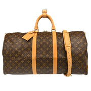 Louis Vuitton Monogram Keepall Bandouliere 55 Duffle Bag M41414 MB1010 XX31269