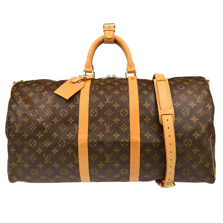 Louis Vuitton Monogram Keepall Bandouliere 55 Duffle Bag M41414 MB1010 XX31269