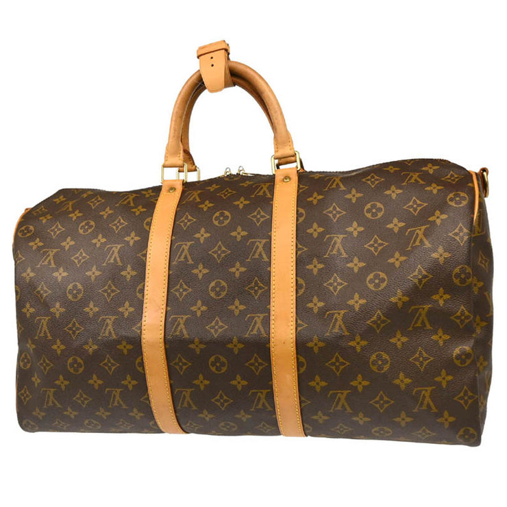 Louis Vuitton Monogram Keepall Bandouliere 50 Duffle Bag M41416 TH0946 XX31312