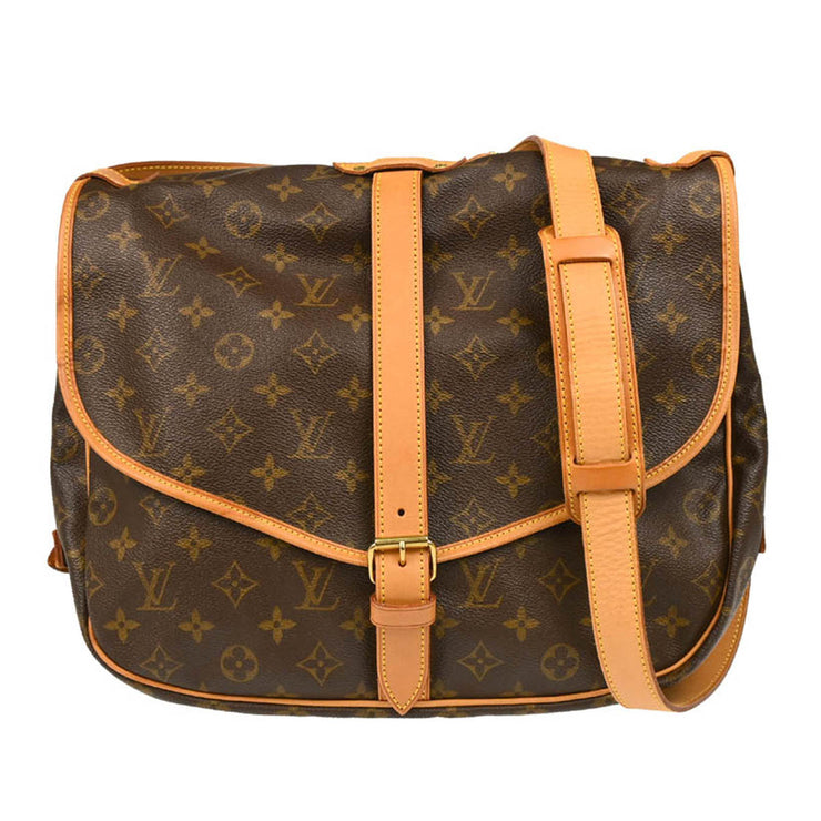 Louis Vuitton Monogram Saumur 35 Messenger Bag M42254 MB1010 XX31601