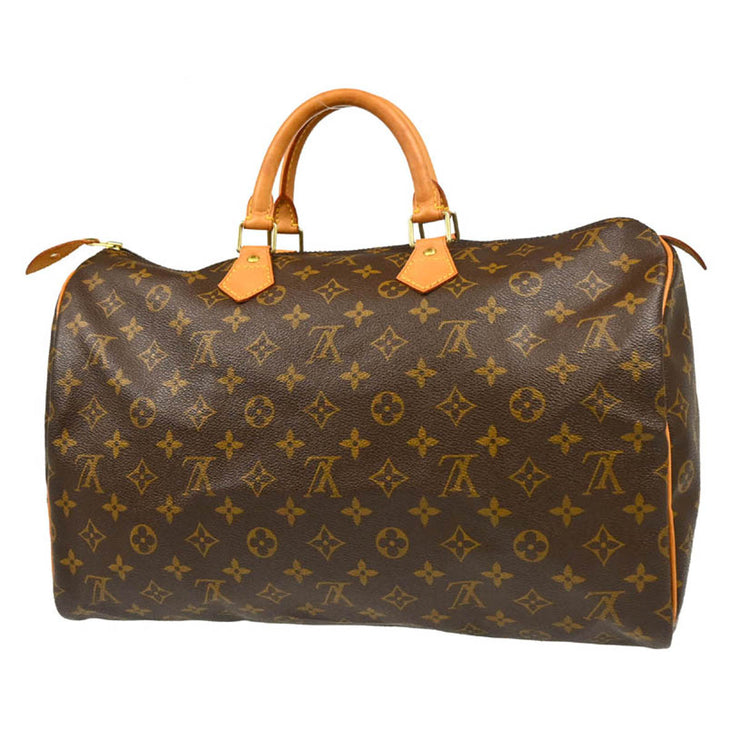 Louis Vuitton Monogram Speedy 40 Duffle Handbag M41522 TH1002 XX31661
