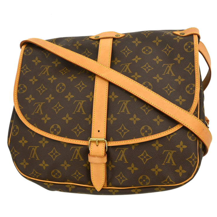 Louis Vuitton Monogram Saumur 35 Shoulder Bag M42254 AR0945 XX31699