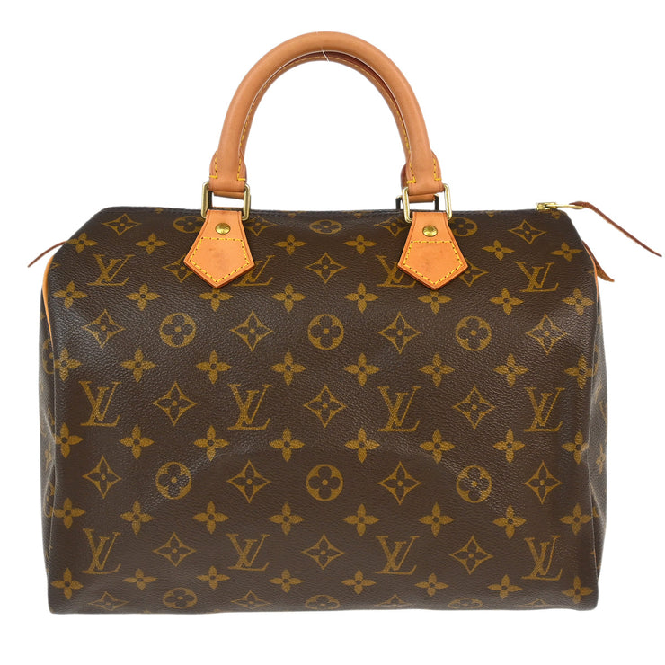 Louis Vuitton Monogram Speedy 30 Handbag M41526 TH1001 XX31941