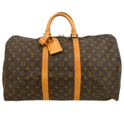 Louis Vuitton Monogram Keepall 50 Duffle Travel Handbag M41426 VI8901 XX31959