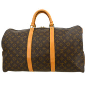Louis Vuitton Monogram Keepall 50 Duffle Travel Handbag M41426 MB8907 XX31962