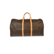 Louis Vuitton Monogram Keepall 55 Travel Duffle Handbag M41424 MI1920 XX32453