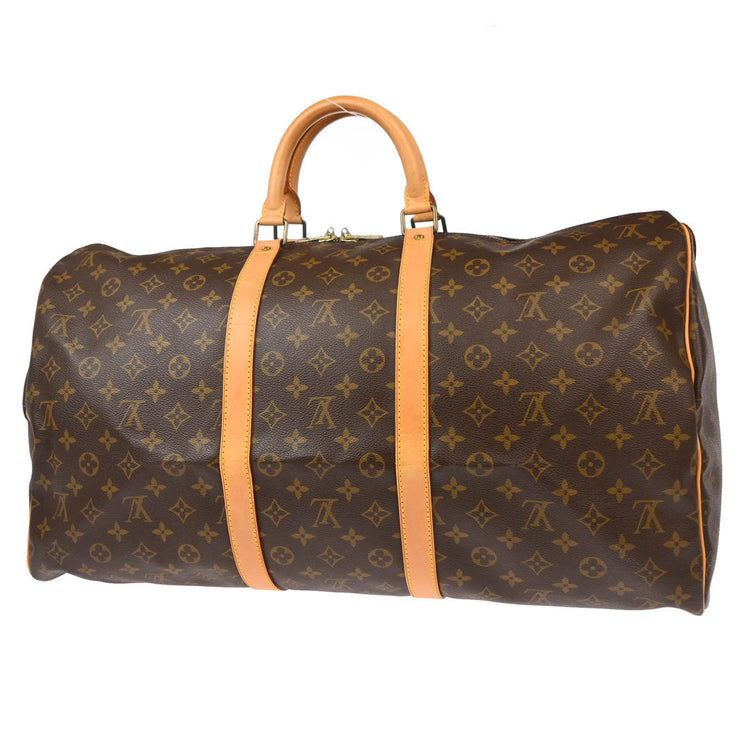 Louis Vuitton Monogram Keepall 55 Travel Duffle Handbag M41424 MI1920 XX32453