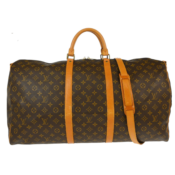 Louis Vuitton Monogram Keepall Bandouliere 60 Duffle Bag M41412 TH1901 XX32464