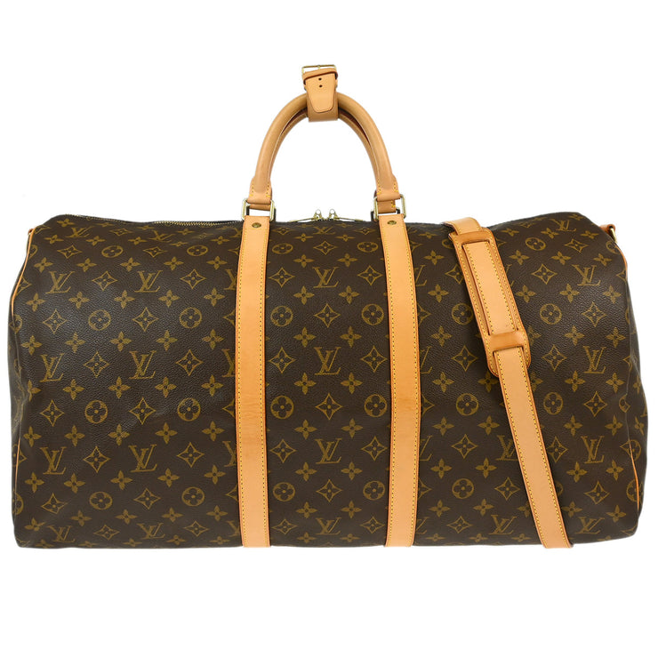 Louis Vuitton Monogram Keepall Bandouliere 55 Duffle Bag M41414 FL0013 XX32609