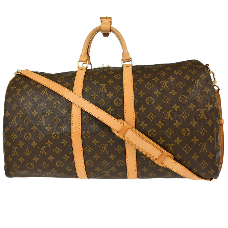 Louis Vuitton Monogram Keepall Bandouliere 55 Duffle Bag M41414 FL0013 XX32609