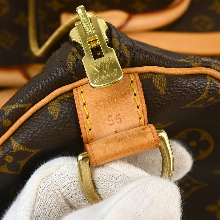 Louis Vuitton Monogram Keepall Bandouliere 55 Duffle Bag M41414 FL0013 XX32609