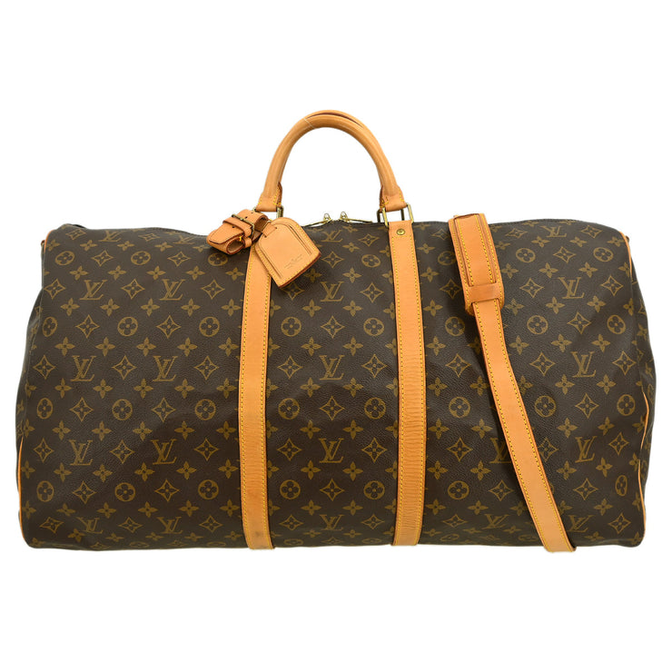 Louis Vuitton Monogram Keepall Bandouliere 60 Duffle Bag M41412 VI8910 XX32647